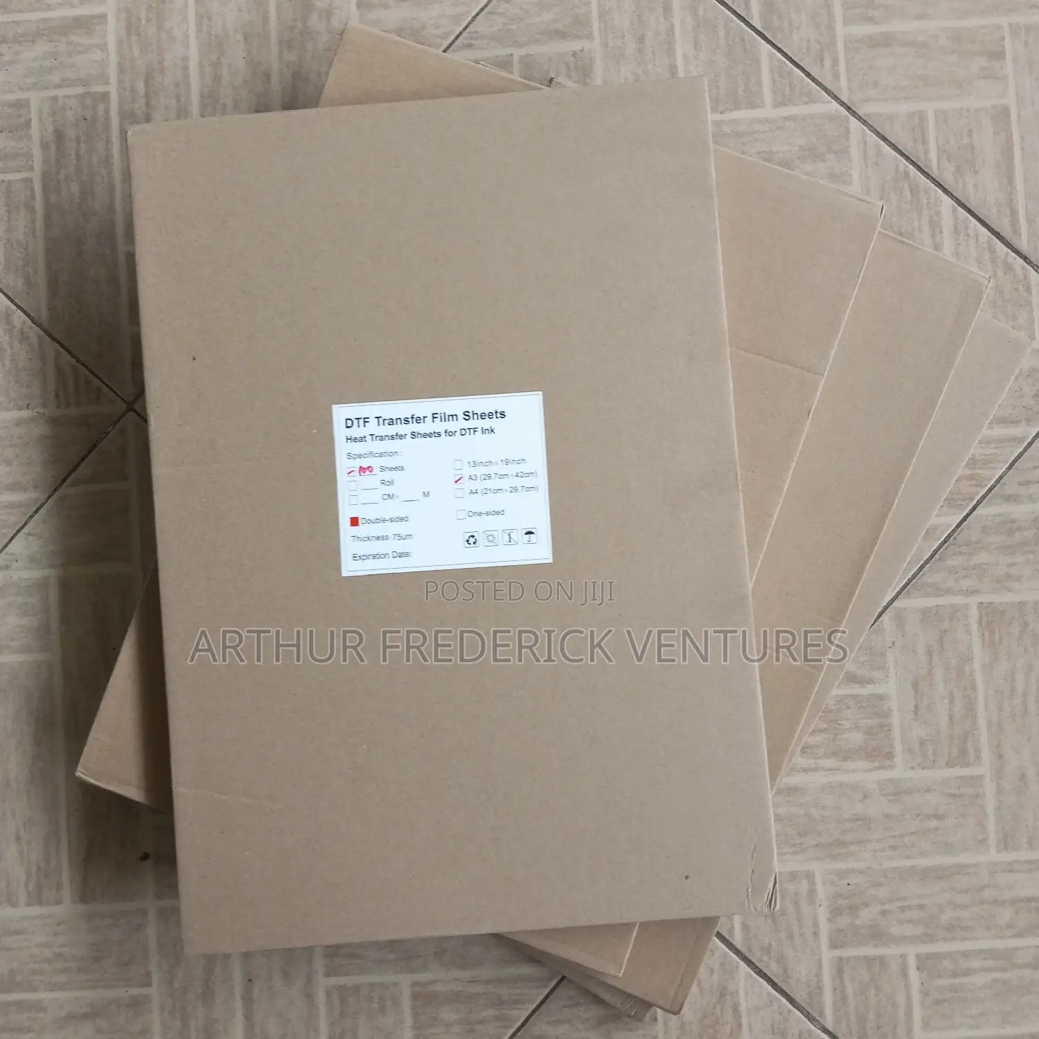 Quality A3 Double Sided DTF Films 100pcs