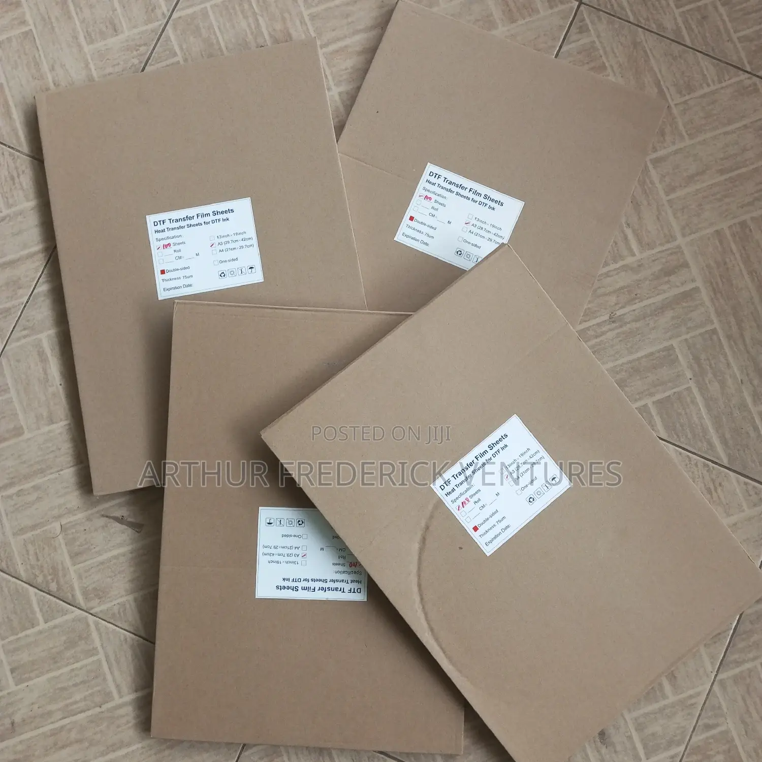 Quality A3 Double Sided DTF Films 100pcs