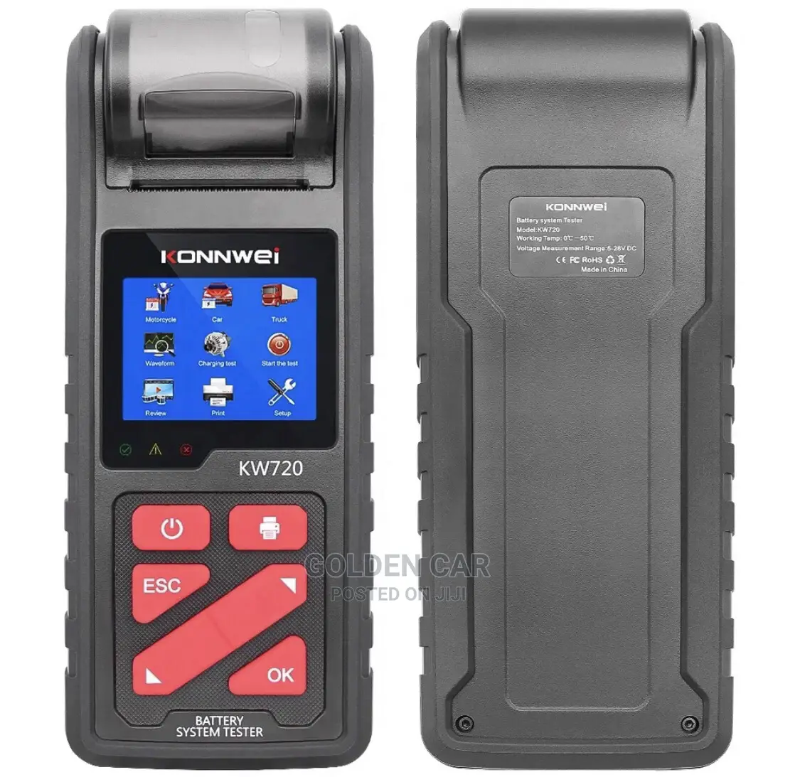 Konnwei Kw720 Car Battery Tester 6v,12v,24v
