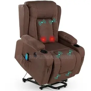 Electric Power Lift Linen Recliner Massage Chair