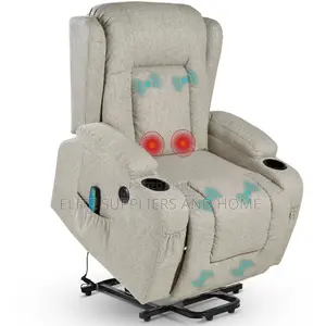 Electric Power Lift Linen Recliner Massage Chair