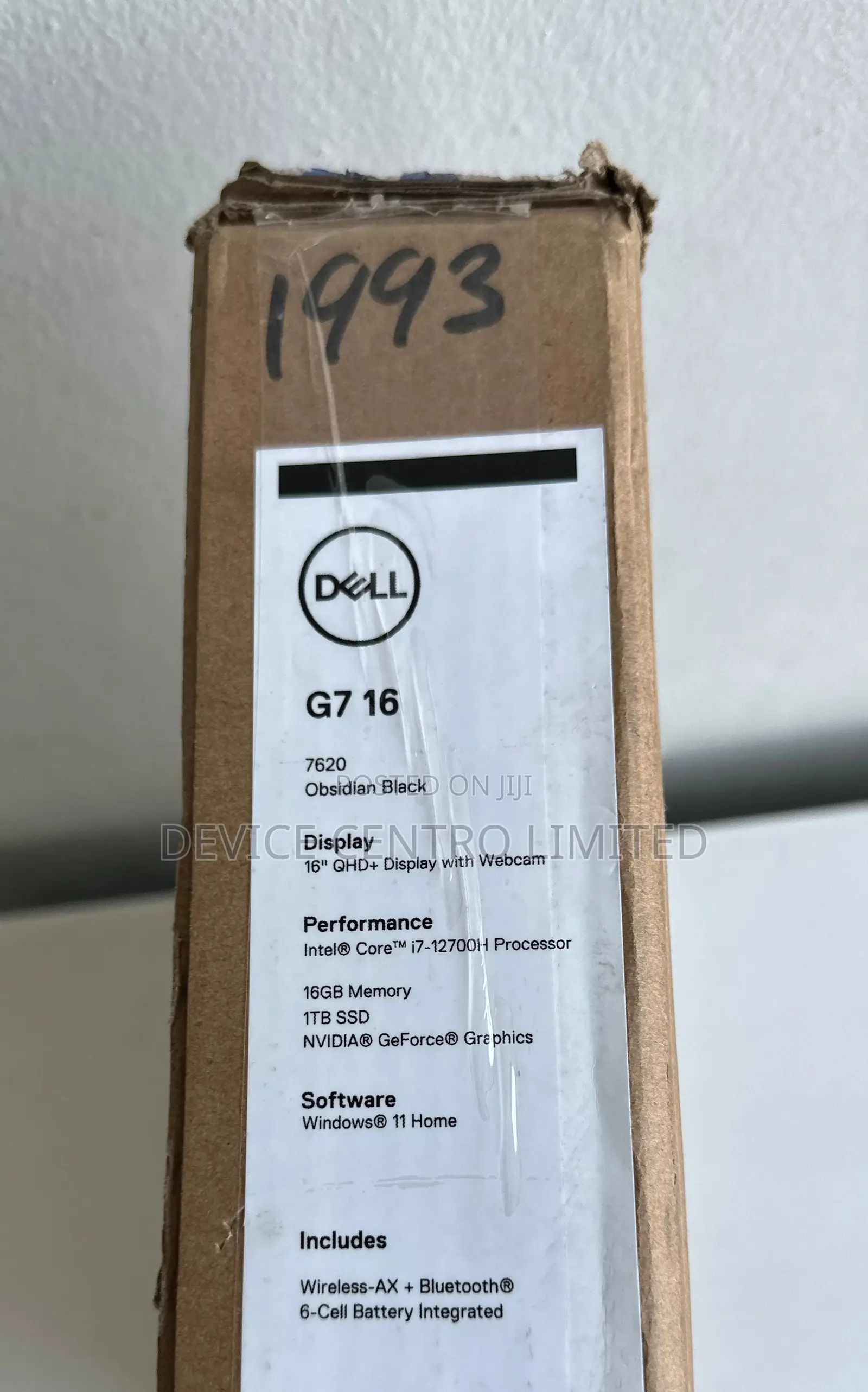 New Laptop Dell G16 7620 16GB Intel Core i7 SSD 1T