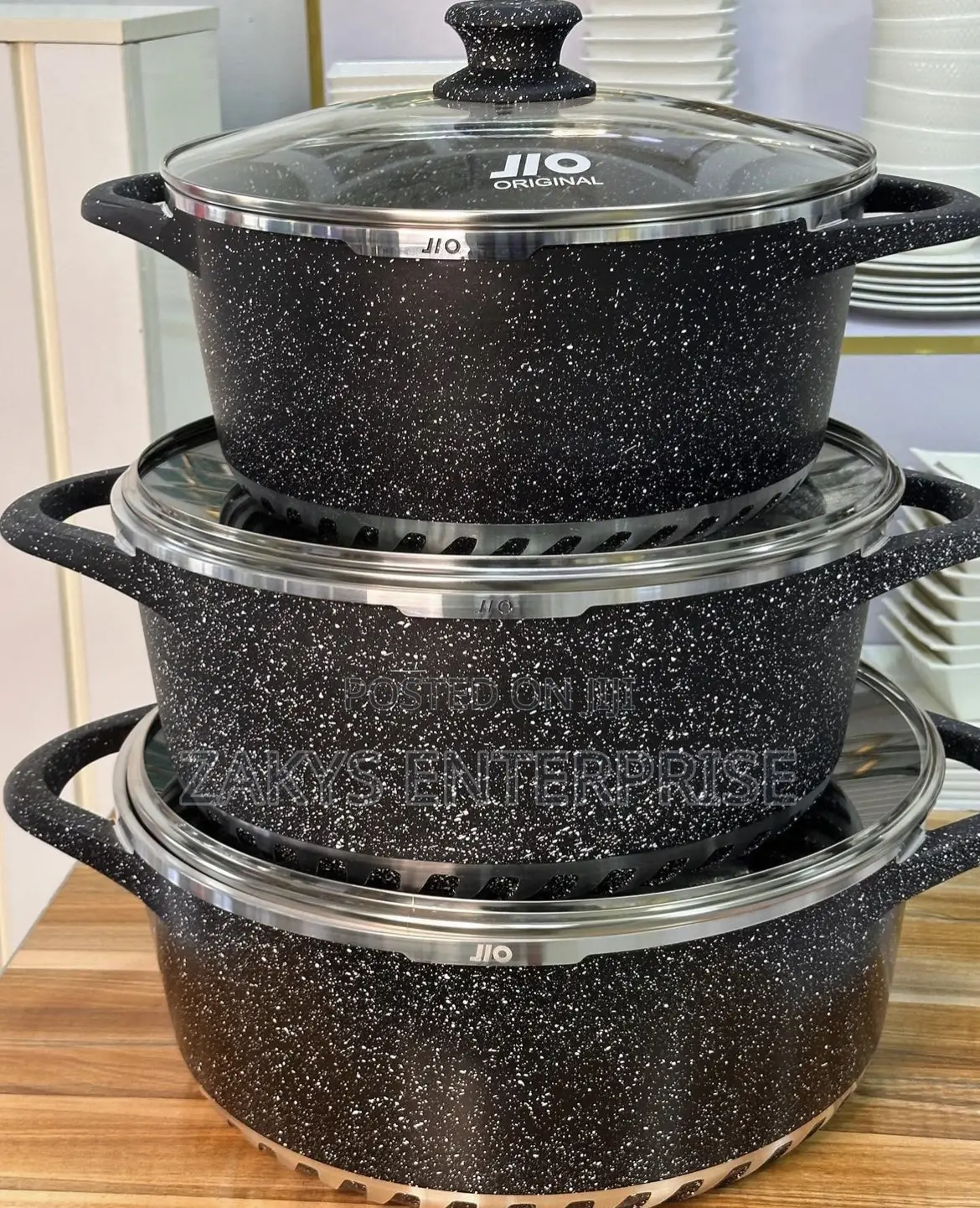 Non Stick Granite Jumbo Size 3set