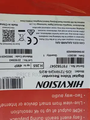 Hikvision DVR 16 Channel 2HDD Up to 5MP Ids-7216hqhi-M2/S