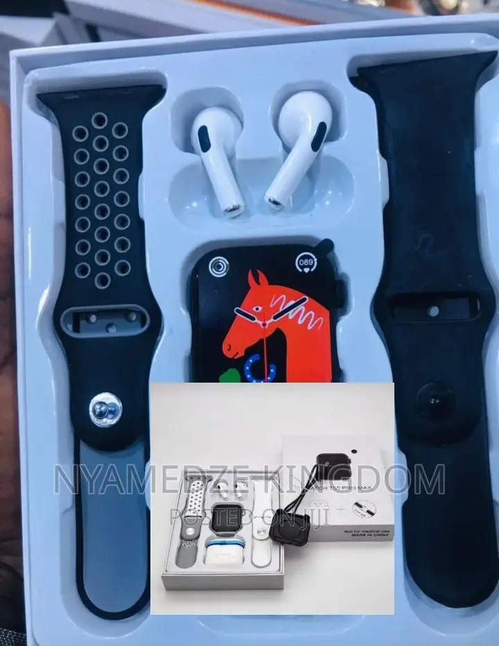 T55 Pro Max Fitpro Smart Watch With Airpod in Accra Metropolitan