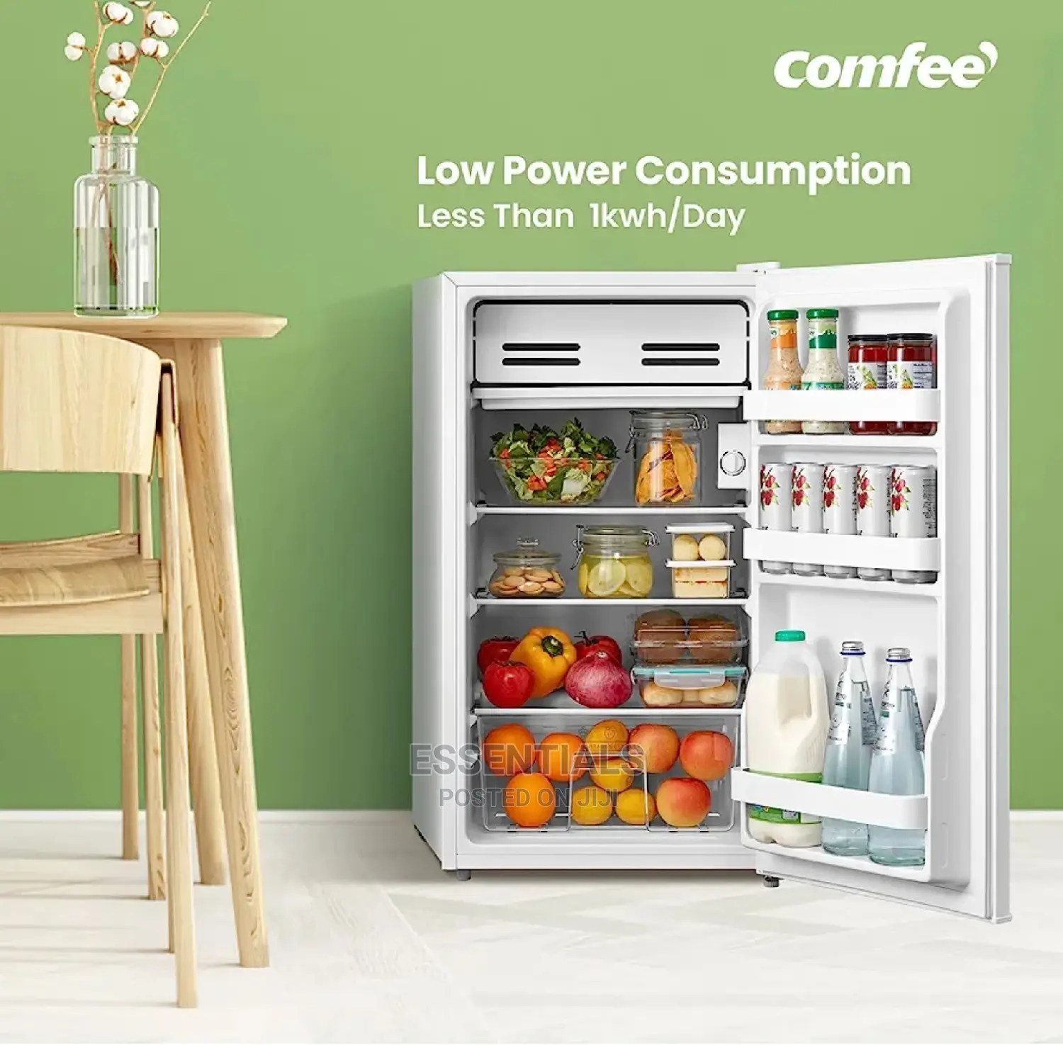 COMFEE' 93 Litre Fridge RCD93WH1(E) Under Counter Fridge