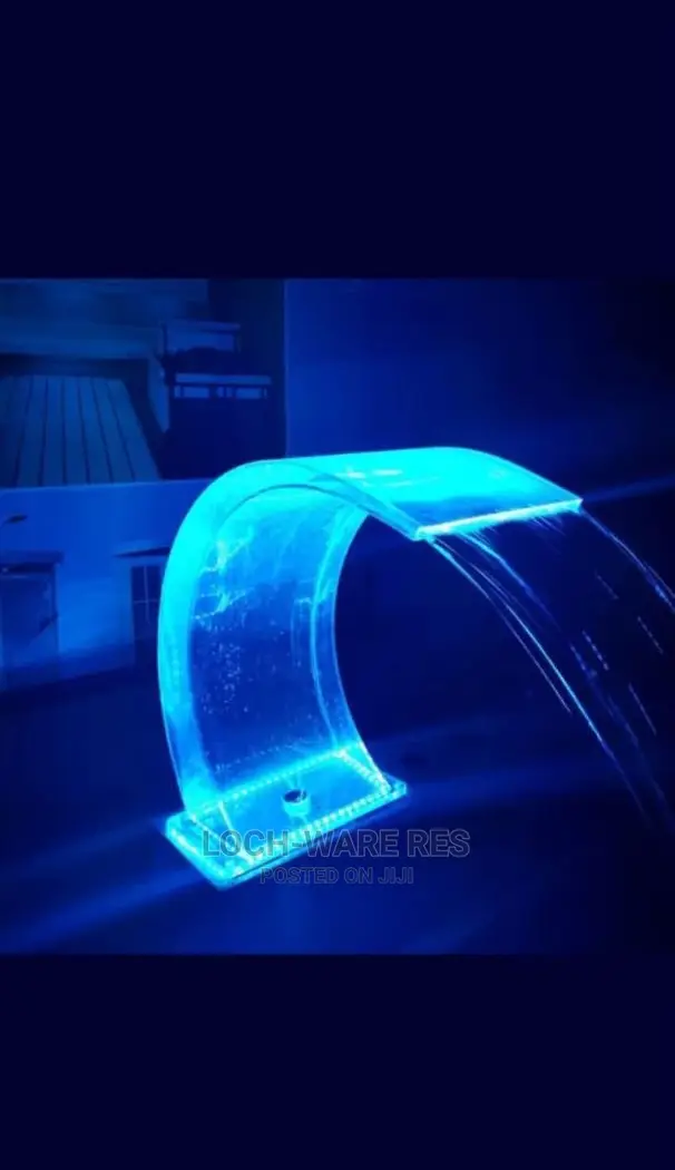 Acrylic Waterfall/Fountain With Led Lights and Remote