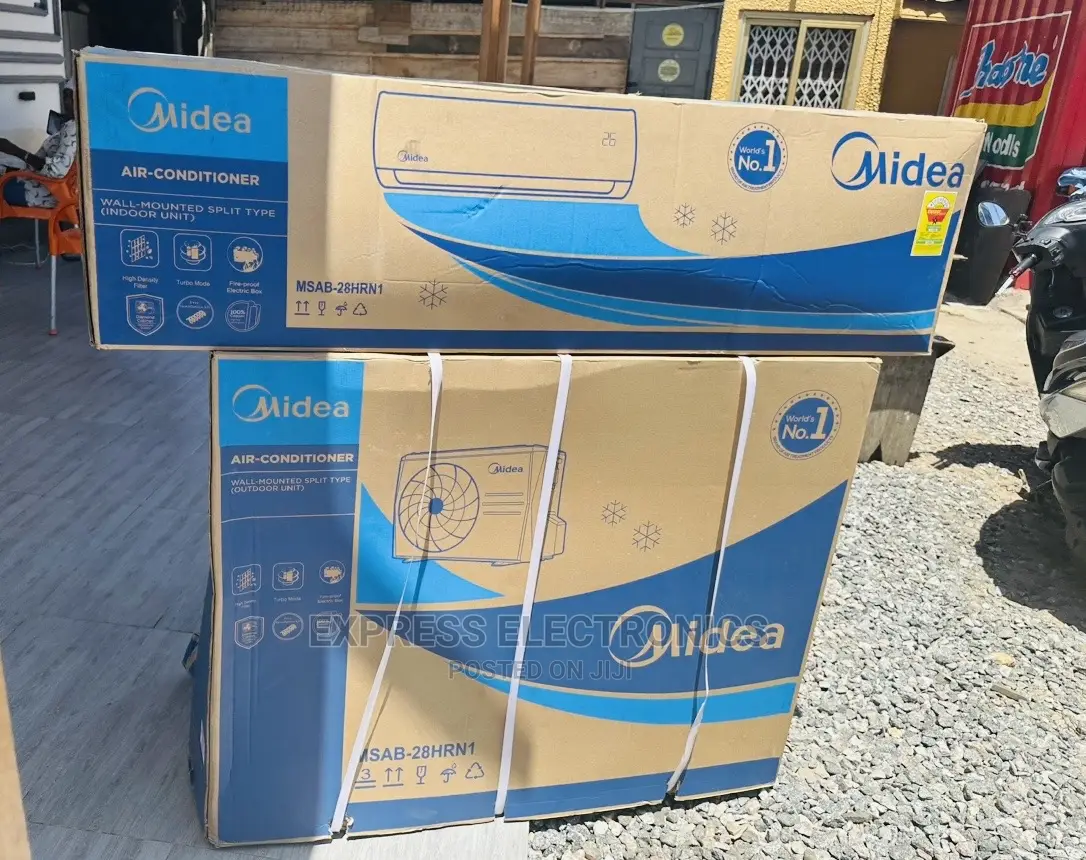 Unique White 3.0hp Split R410 Gas Midea AC