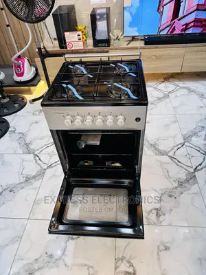Kitchen Range Grey 50/50 Gas Cooker Oven Volcano 4burner