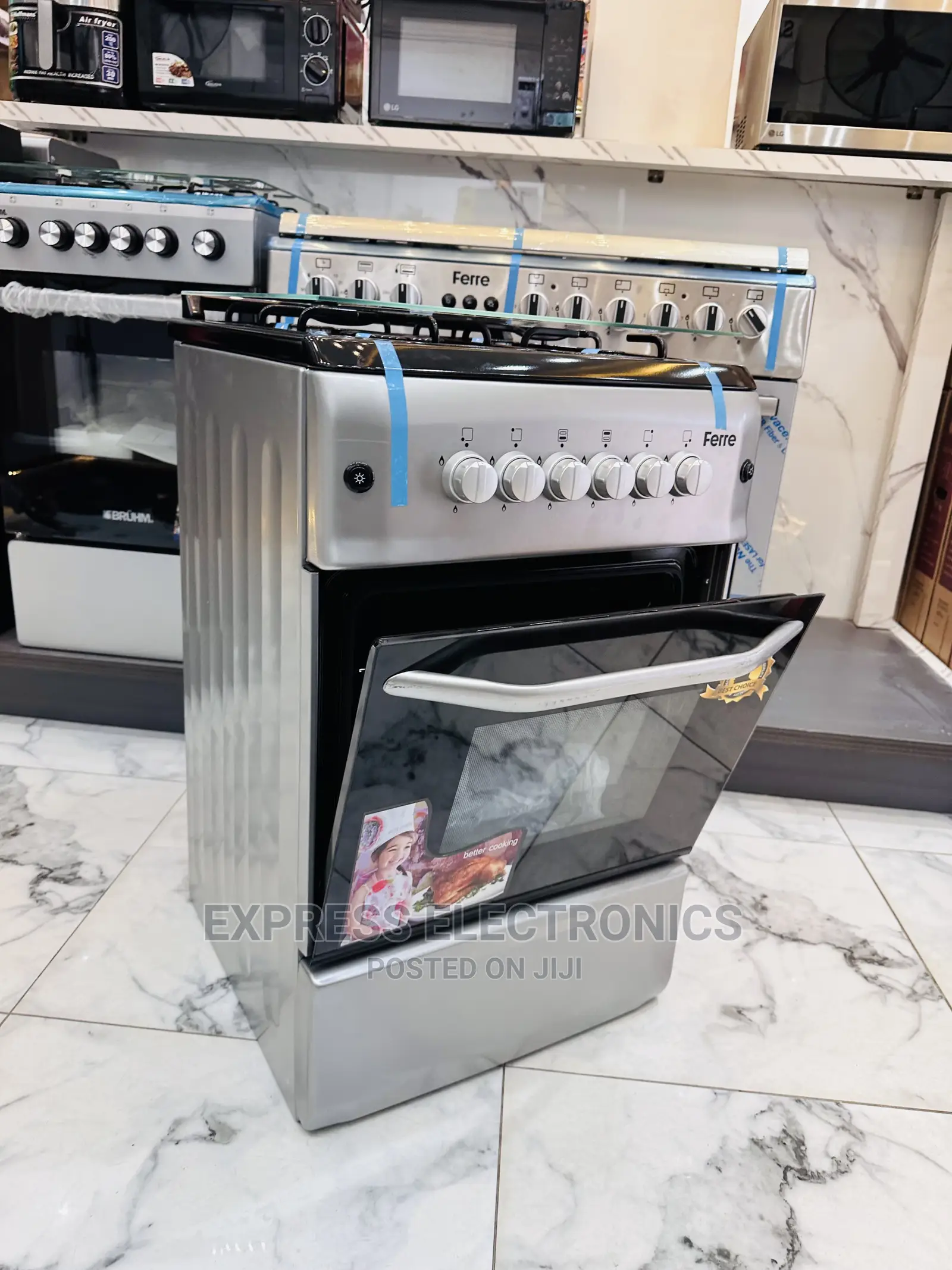 Multi Purpose 50/55 Gas Cooker Ignition 4burner Oven Grill