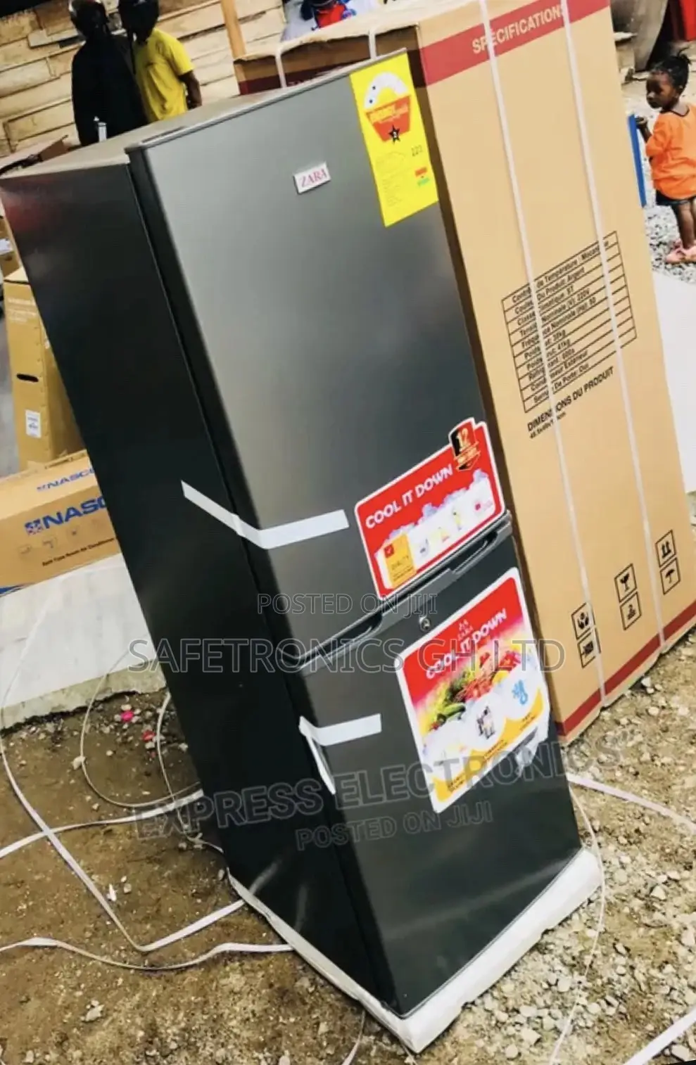Design Quality Bottomfreezer Zara-240bf Doubledoor Fridge