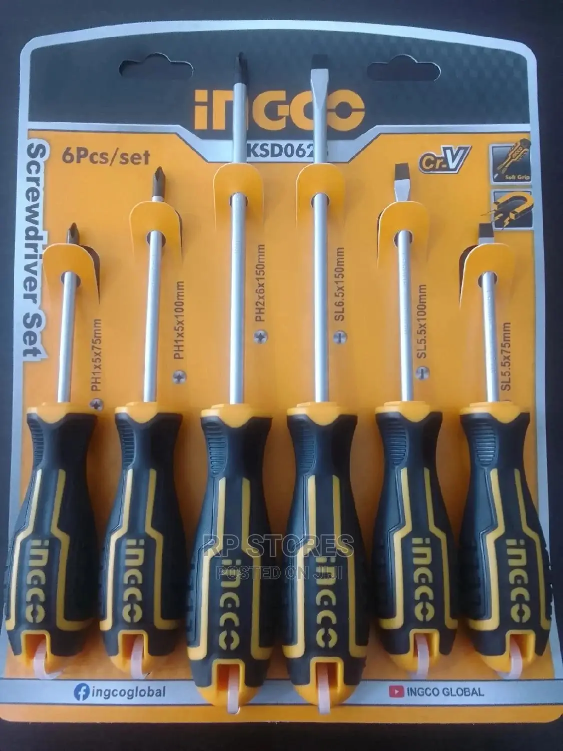 Ingco 6pcs Screwdrivers Set
