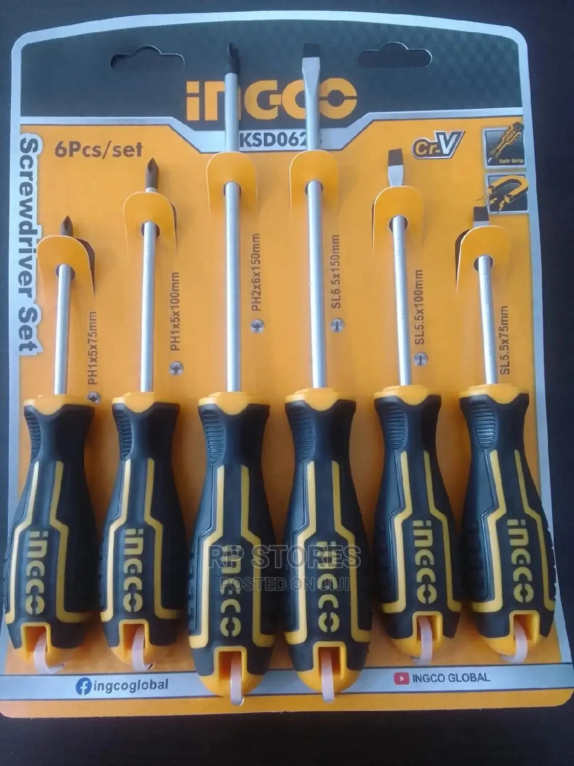 Ingco 6pcs Screwdrivers Set
