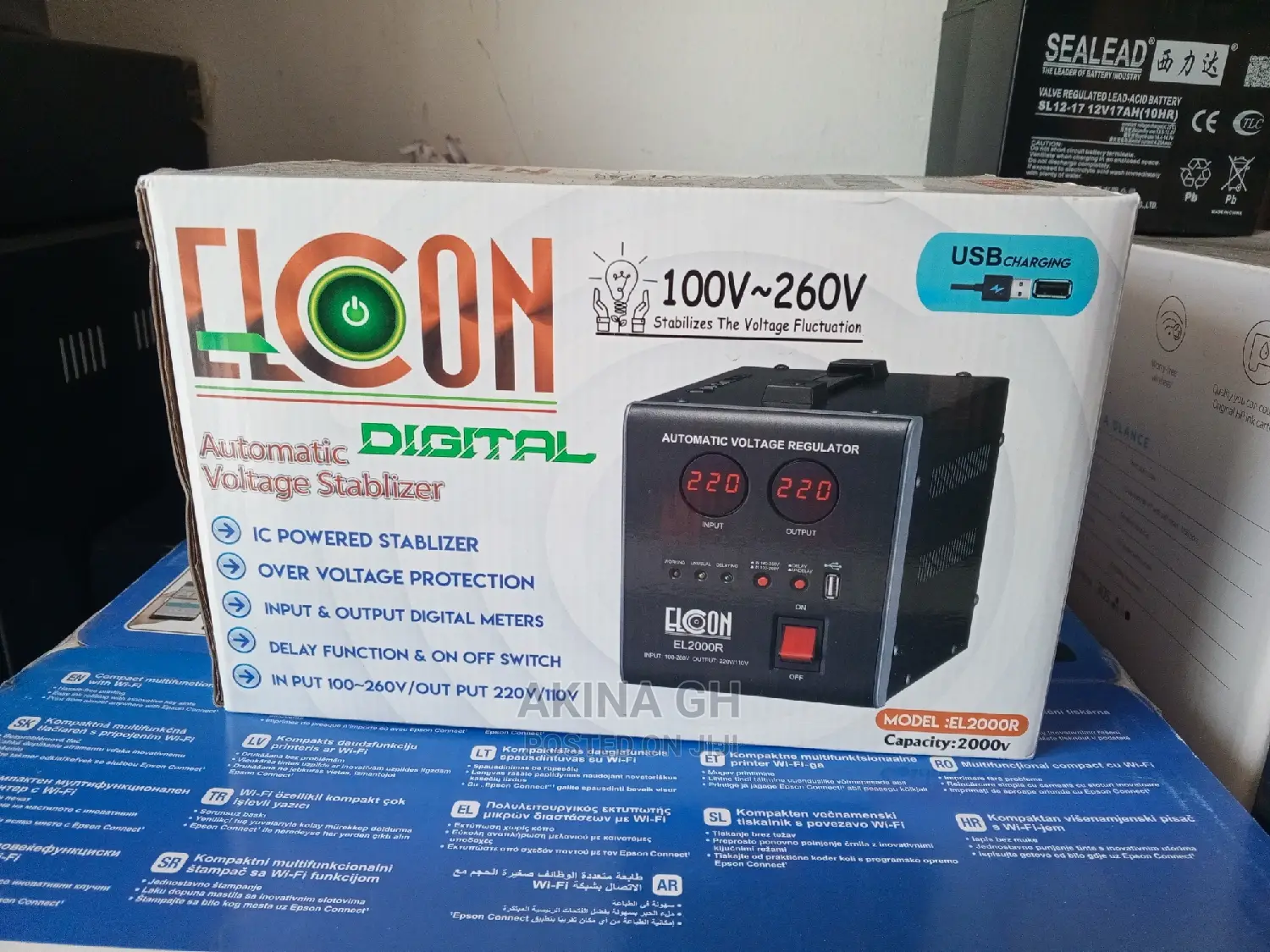 Elcon Digital Automatic Voltage Stabilizer 2000va