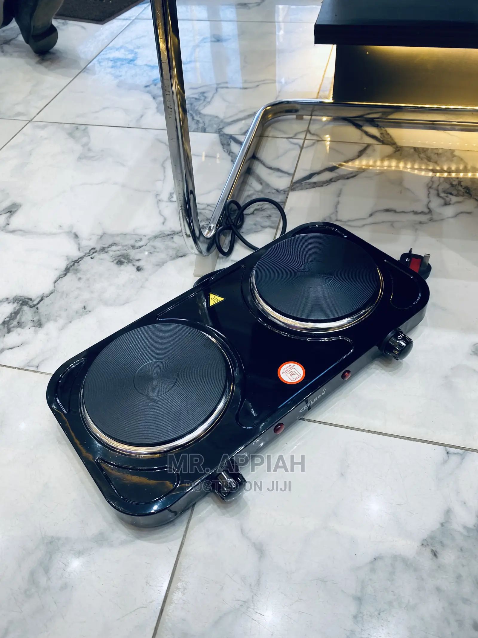 Call or Text Us for Delron 2000watt Electric Burner(Black).