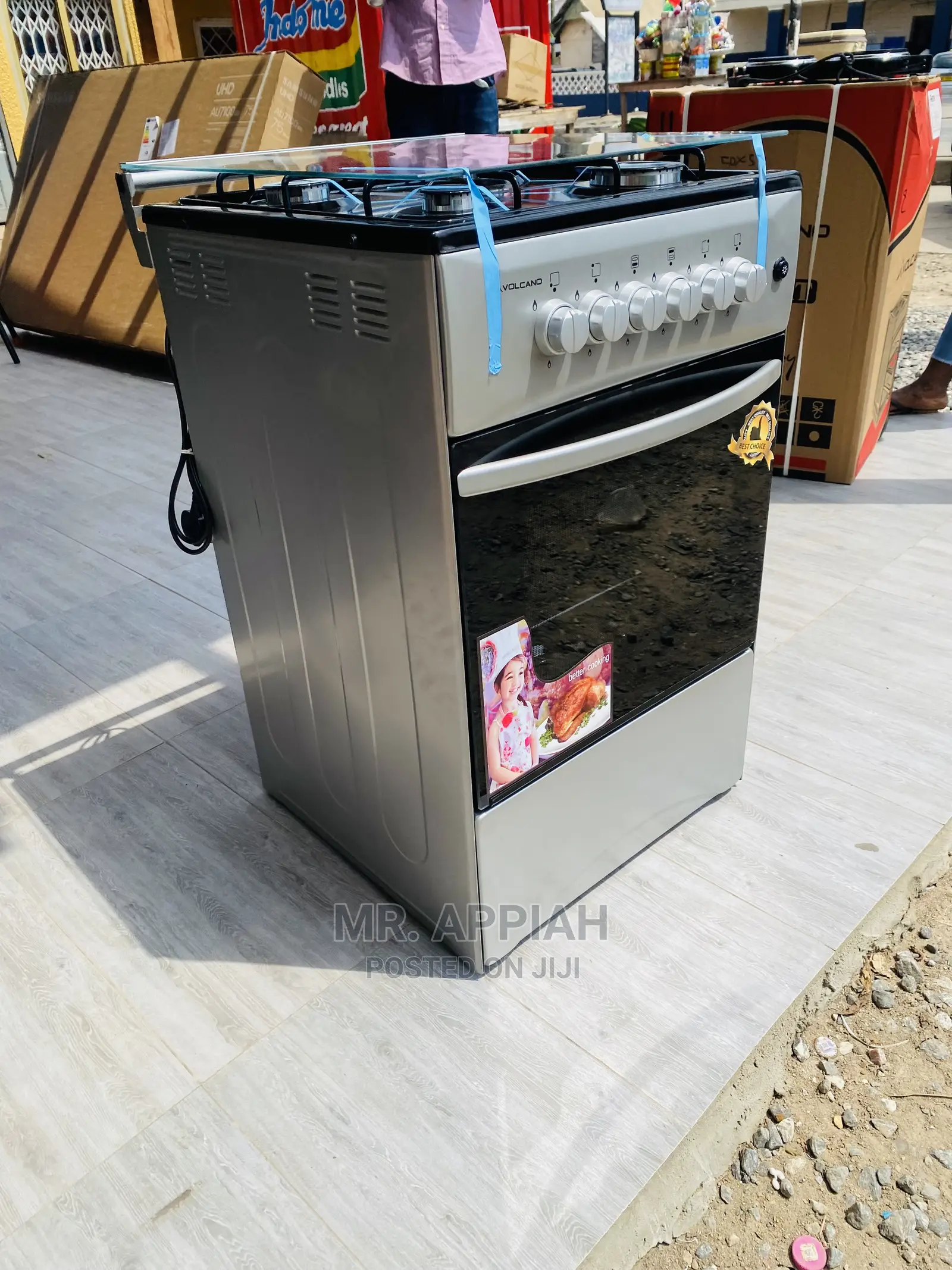 Durable Affordable 50x50cm 4 Gas Burner on Sale(Gray).