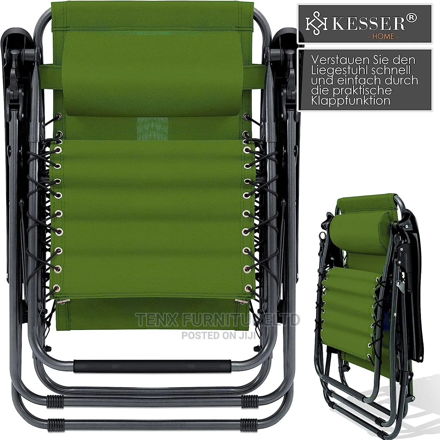 Lounger With Drink Holder | Adjustable Backrest | Removable