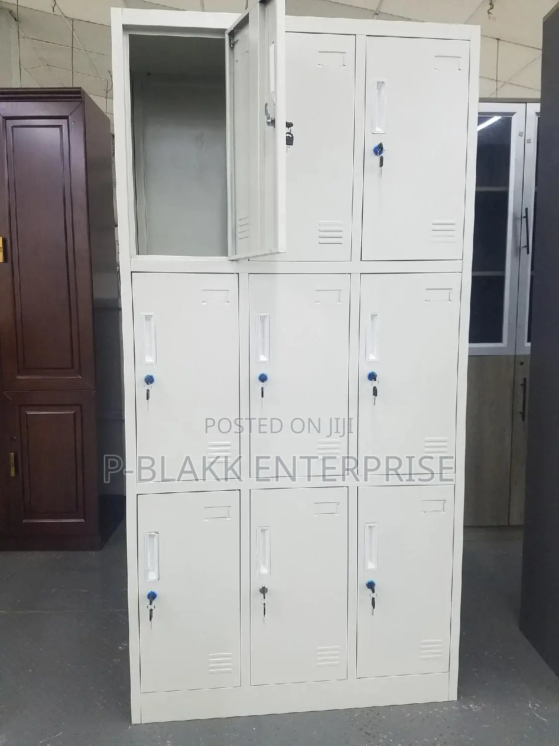 9 Lockers Office Cabinet