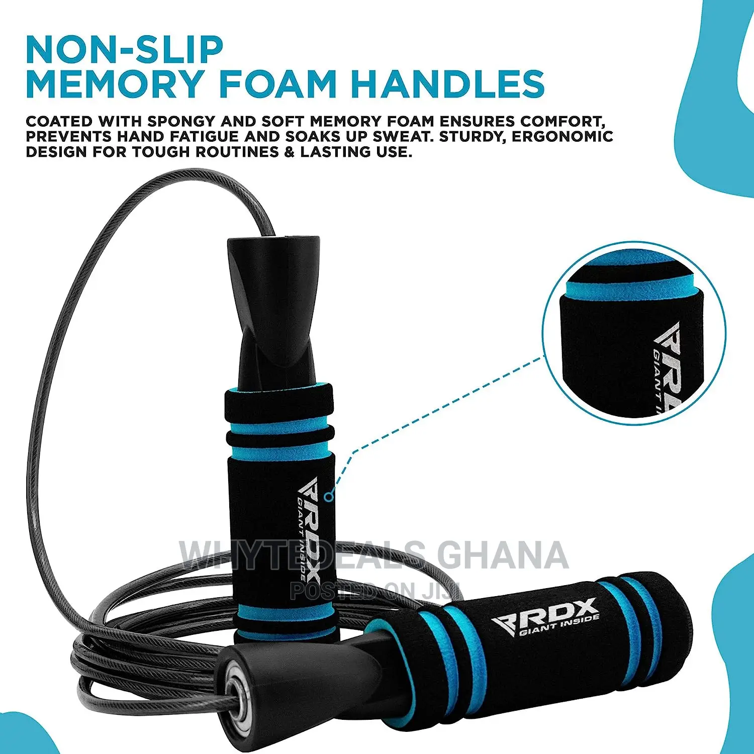 RDX Skipping Rope-Fat Burn Weight Loss Slimming Home WORKOUT