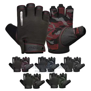 RDX T2 Weightlifting Gloves With Wrist Support-Solid GRIP