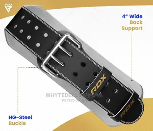 RDX Weightlifting Authentic Gym Leather Belt-Squat, Deadlift