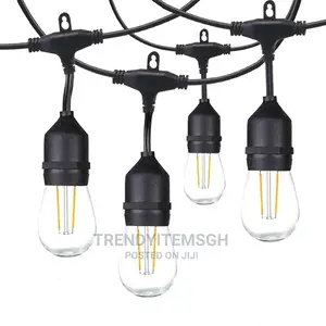 10M 20 Bulb Holder LED String Light Wire Cable + 20 Bulbs