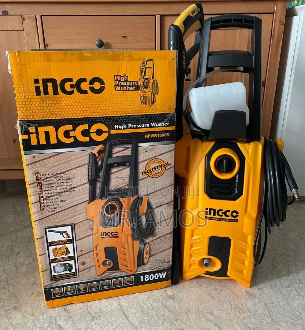 1800 Watts Ingco Power Pressure Washer(150bar) - Hpwr18008