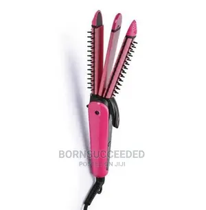 Photo - Hair Curler 3 IN 1 Hair Curling Iron Set Ceramic Flat Iron