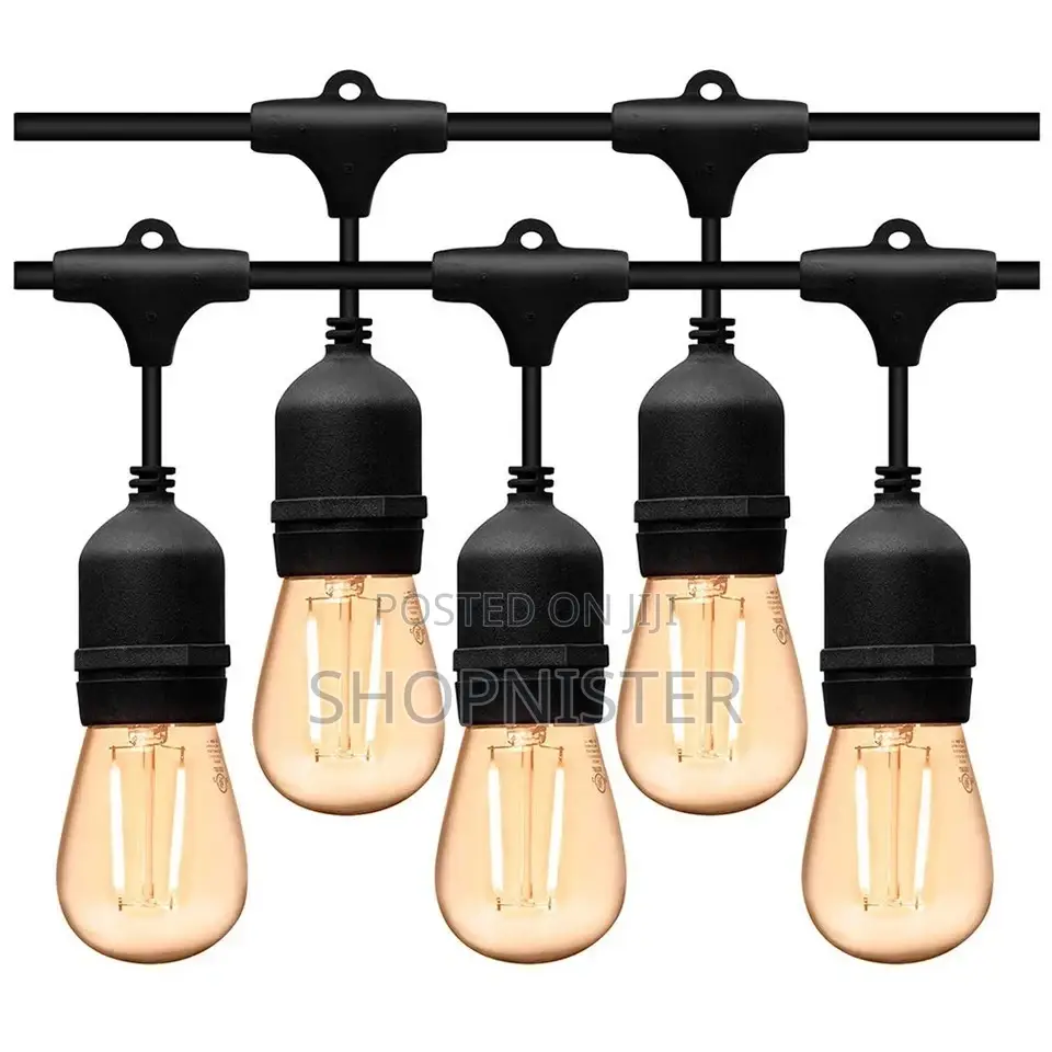 String Light Outdoor Vintage Holders