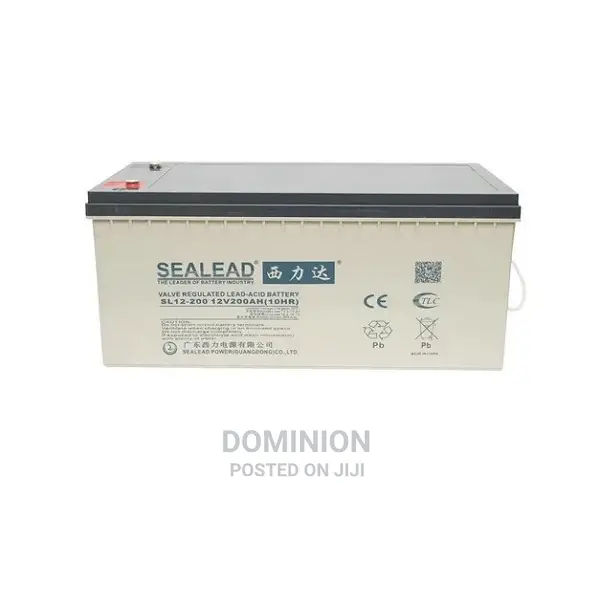 Sealead Power Rechargeable Lead Acid Battery With 12v 200ah