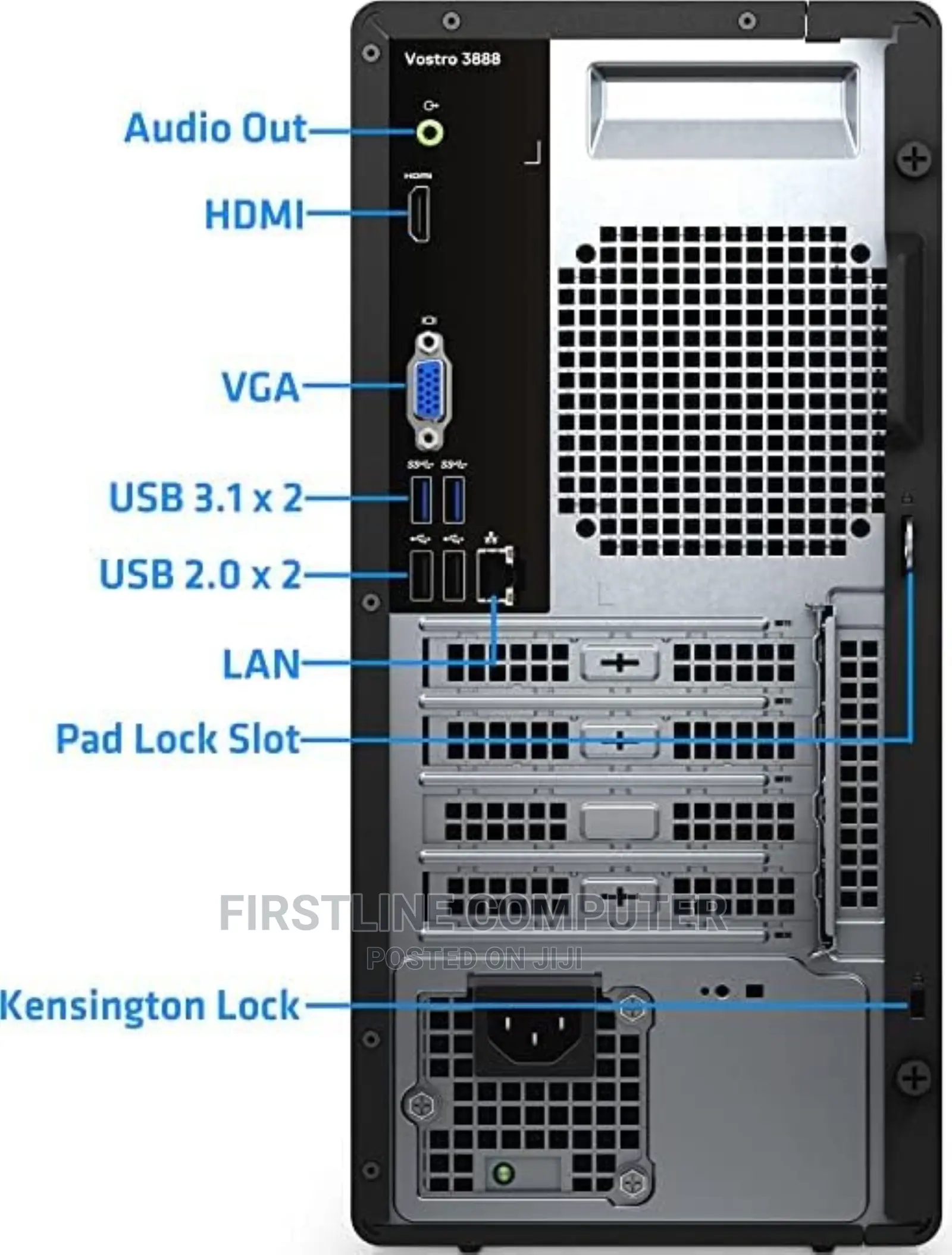 New Desktop Computer Dell Vostro 3900 4GB Intel Core I5 HDD 1T