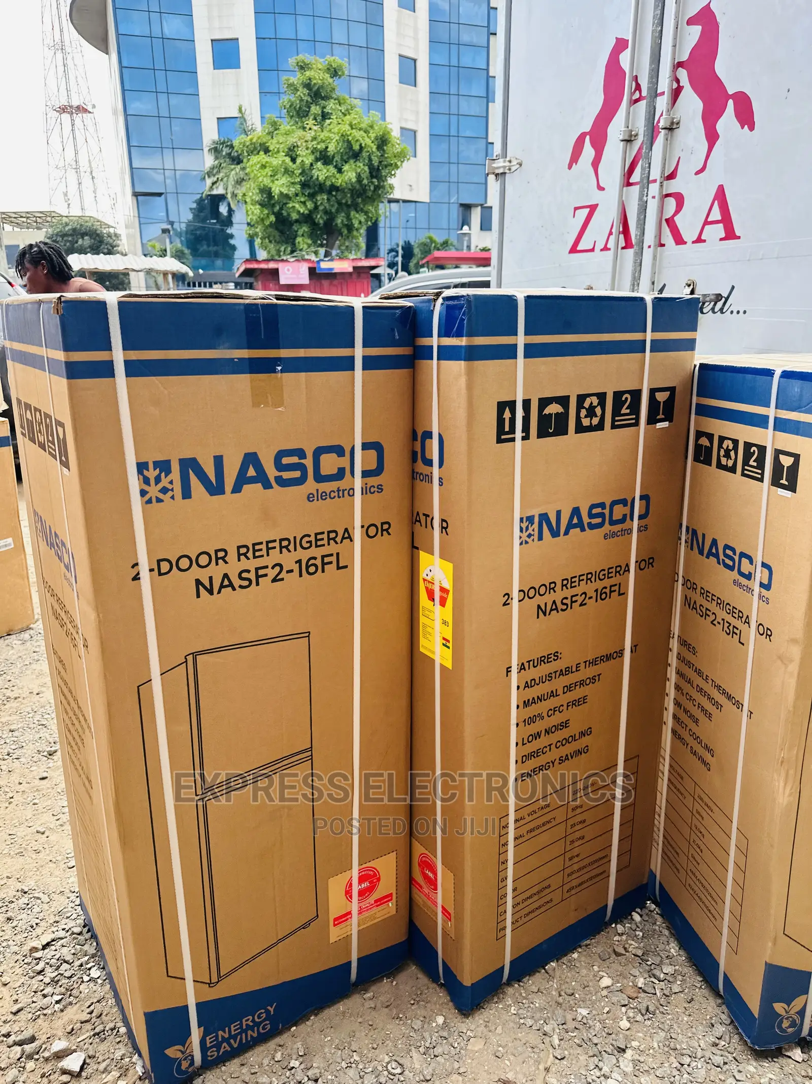 Manual Defrost Nasco Nas2-16fl Double Door Fridge