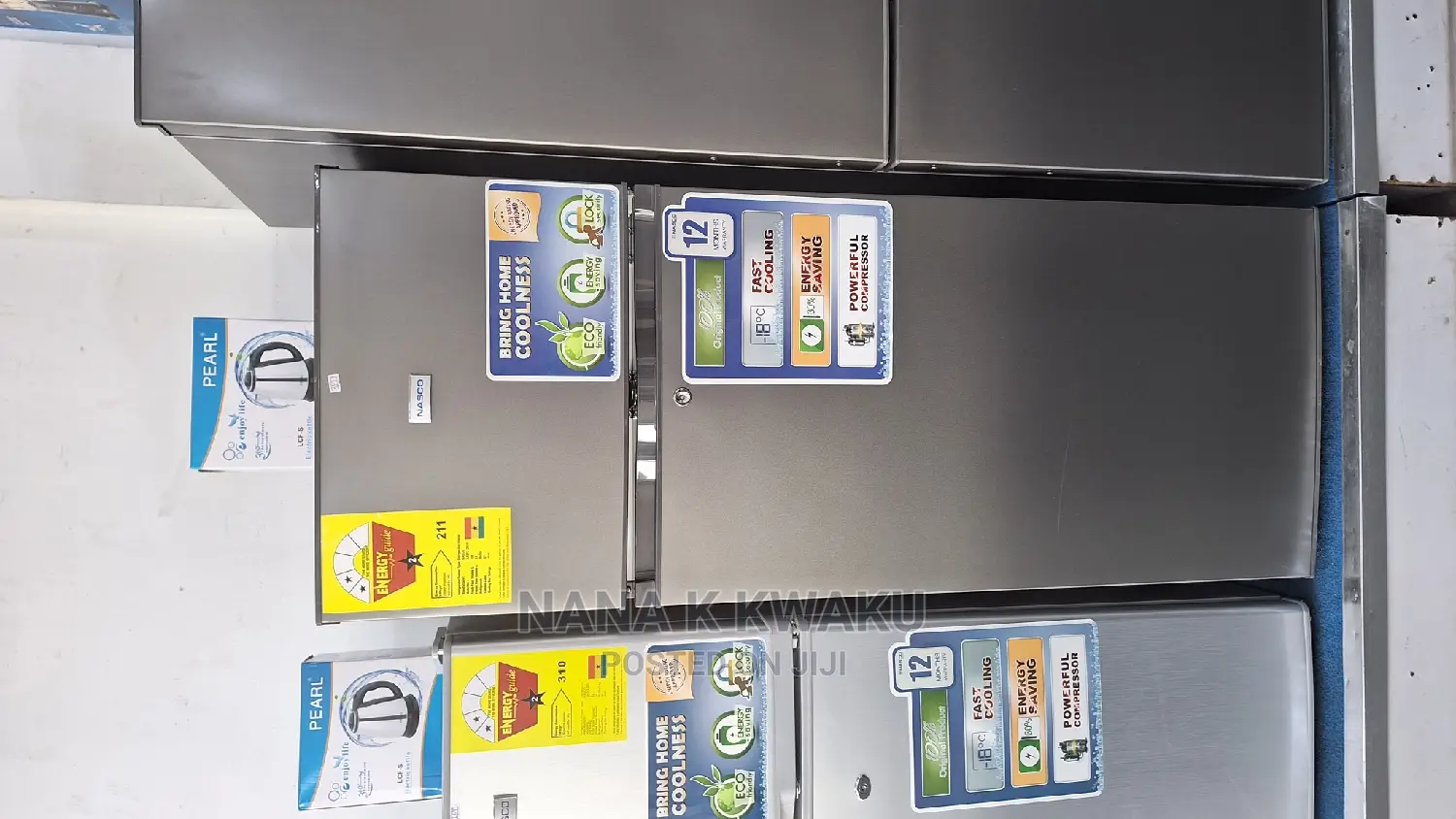 200ltr_nasco Nasf2-28 Double Door Fridge With Top Freezer