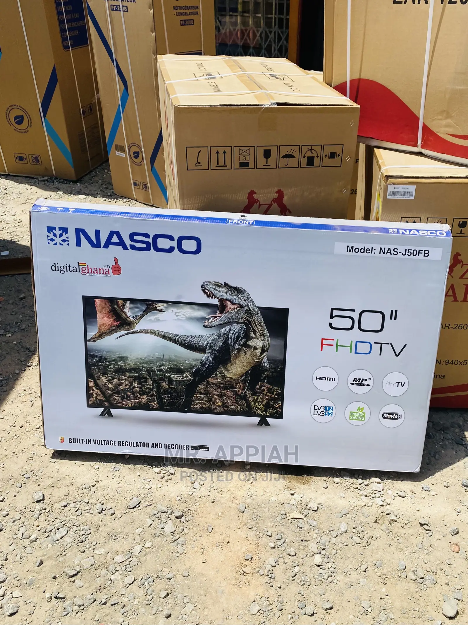 Authentic Nasco Digital Satelite Tv(50inch)Black 