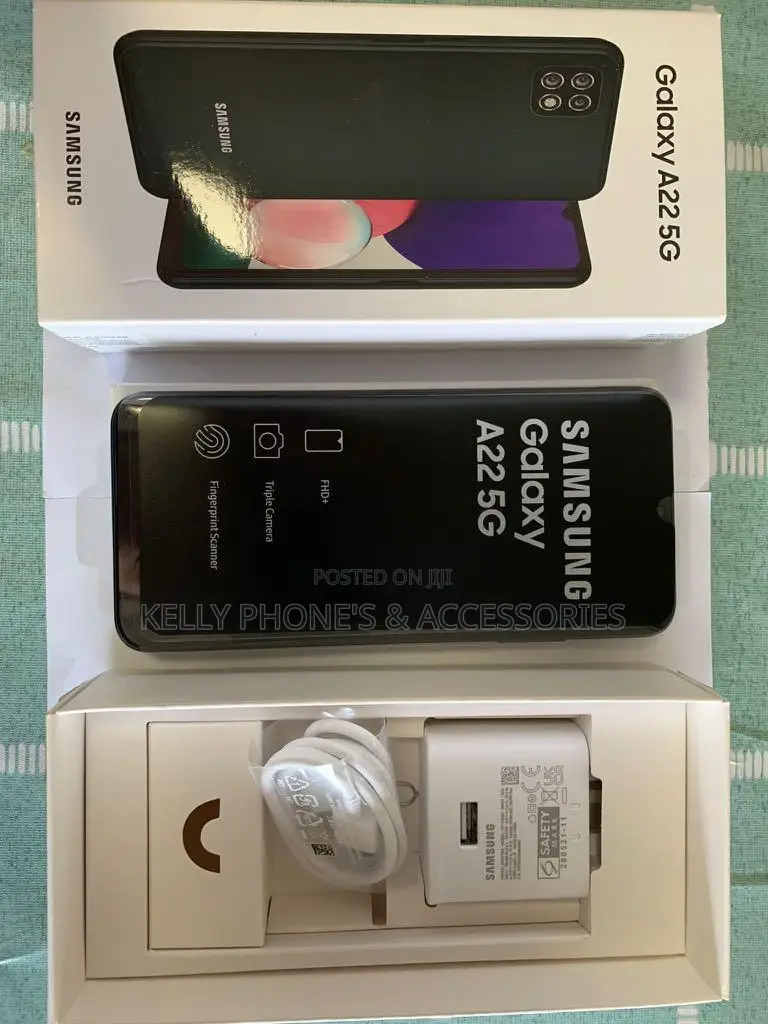 New Samsung Galaxy A22 5G 128 GB Black