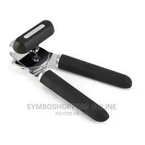 Farberware Soft Knob Can Opener and Bottle Opener, Black