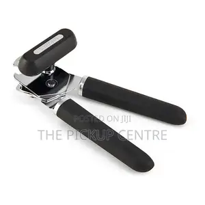 Farberware Soft Knob Can Opener and Bottle Opener, Black