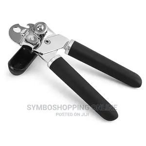 Farberware Soft Knob Can Opener and Bottle Opener, Black