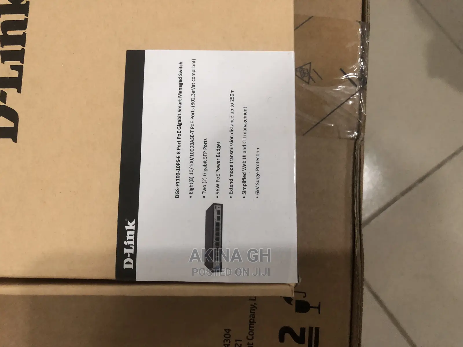D-Link 8 Port Poe Gigabit Smart Managed Switch DGS-F1100-10p