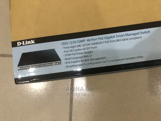 D-Link 48 Port Poe Gigabit Smart Managed Switch DGS-1210-52p 2