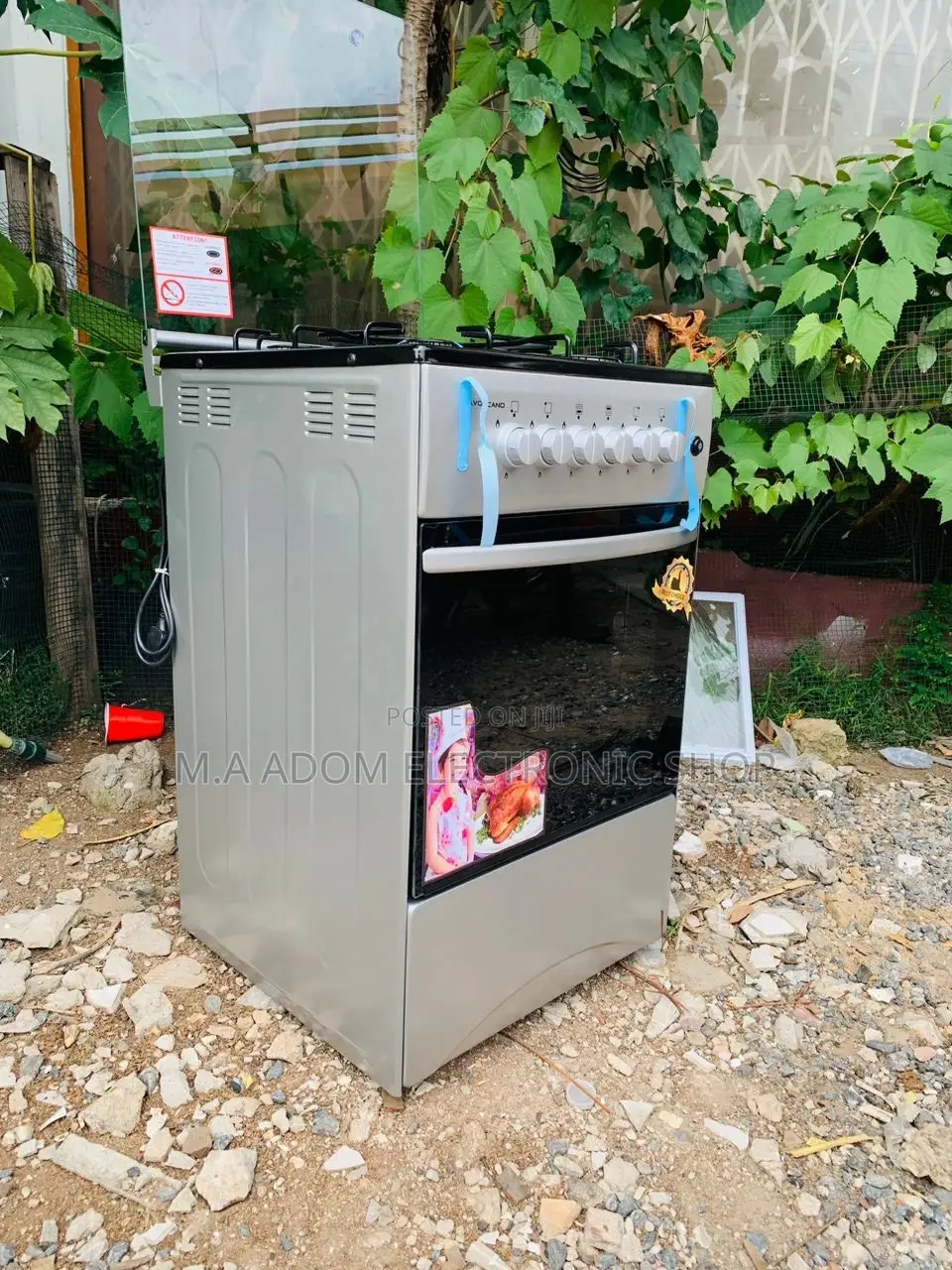 Detected Volcano 4 Burners 50x50 Gas Stove With Grill