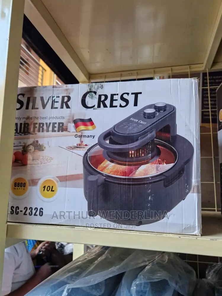 Silvercrest Extra Large Smart Air Fryer - 10 L - Black