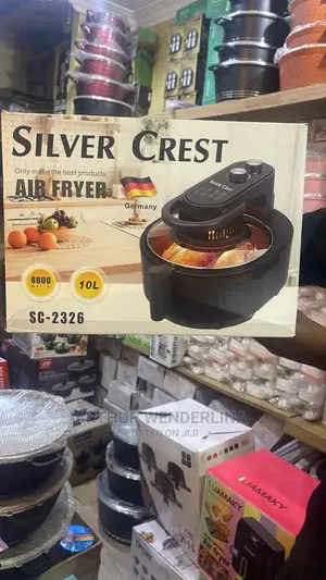 Silvercrest Extra Large Smart Air Fryer - 10 L - Black