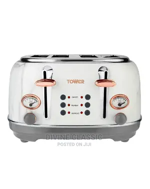 Tower 4 Slice Popup Bread Toaster