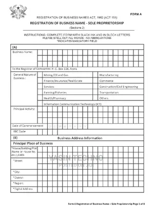 Business Registration