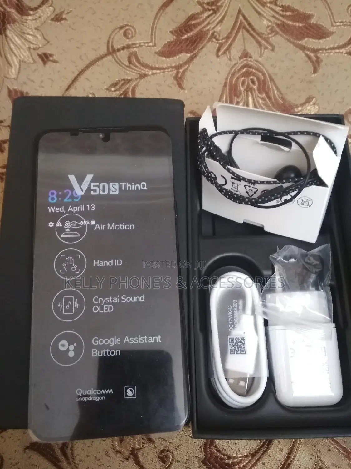 New LG V50S ThinQ 5G 128 GB Black