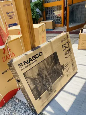 Authentic Nasco Uhd 50inch Uhd Smart Satelite Tv(Black).