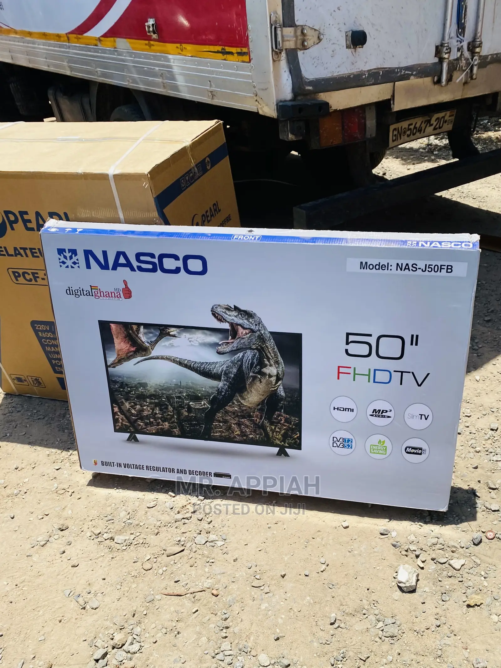 Original Nasco 50inch Digital Satellite FHD LED Tv.Black