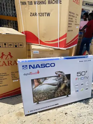 Original Nasco 50inch Digital Satellite FHD LED Tv.Black