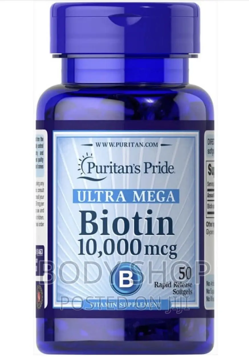 Puritans Pride Biotin - 50 Softgels ( 10,000 McG)